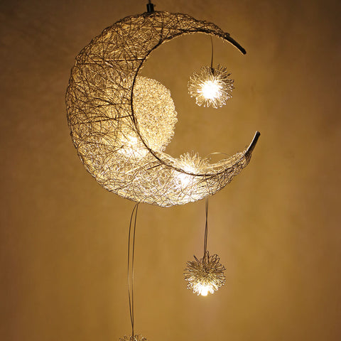 Moon & Star Hanging Lamp